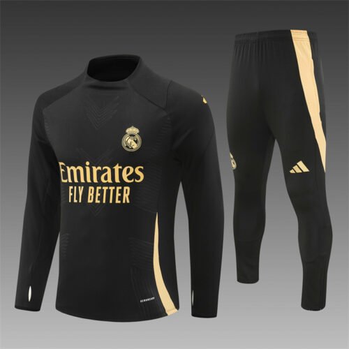 Real Madrid 24/25 Negro Dorado
